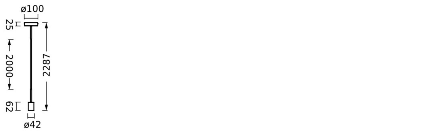 Riippuvalaisin OSRAM Vintage 1906 Pendulum Needle tumman harmaa E27