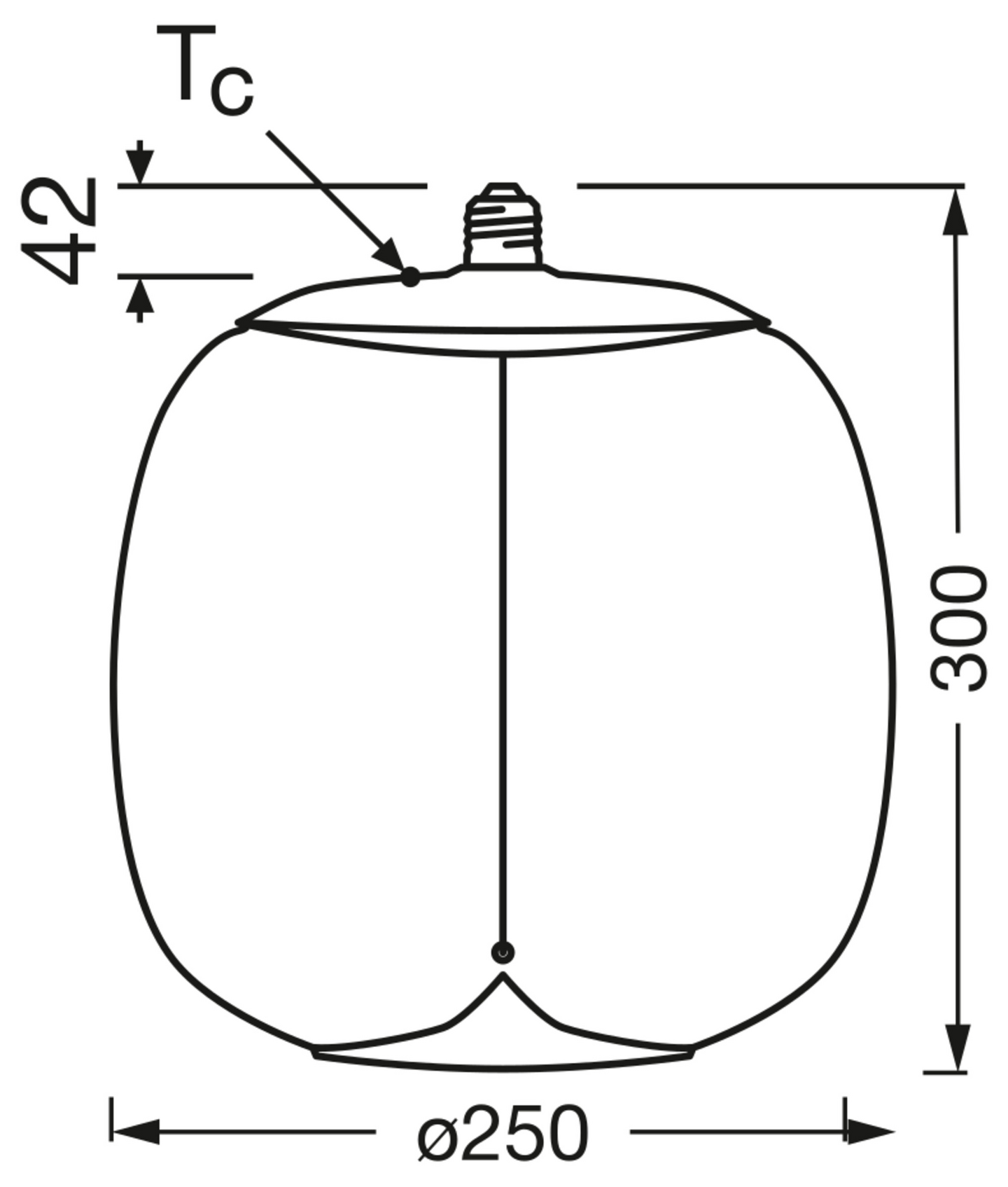 Sisustuslamppu OSRAM Vintage 1906 Oval Amber E27 2700K Magnetic-filamentti