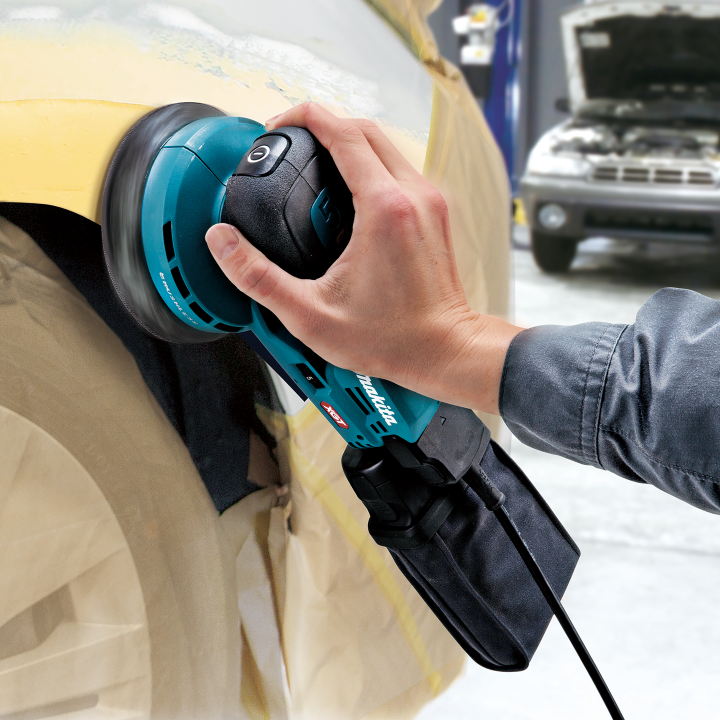 Akkuepäkeskohiomakone Makita BO001CGZ 40V XGT runko