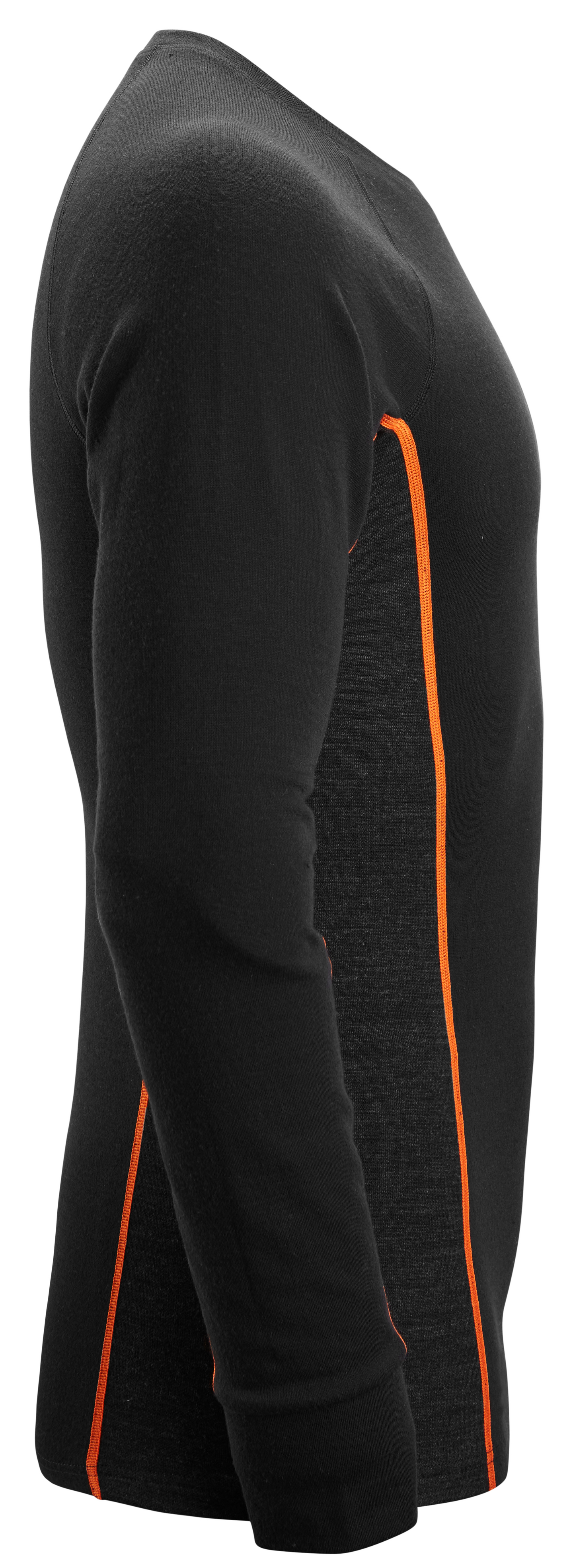 Merinoaluskerrastopaita Snickers 9480-0498 musta