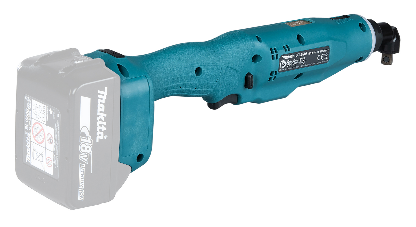 Akkukulmatarkkuusväännin Makita DFL020F4Z 18V LXT runko