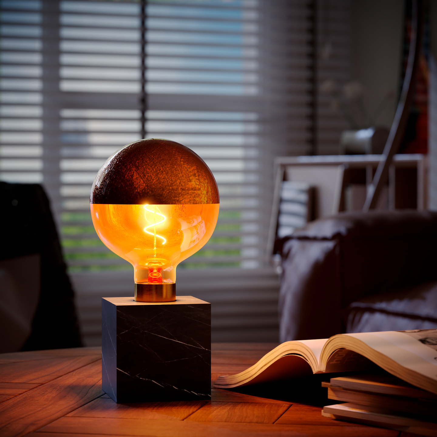 Pöytävalaisin Calex E27 marmori