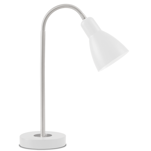 Pöytävalaisin Sessak May E27 valkoinen