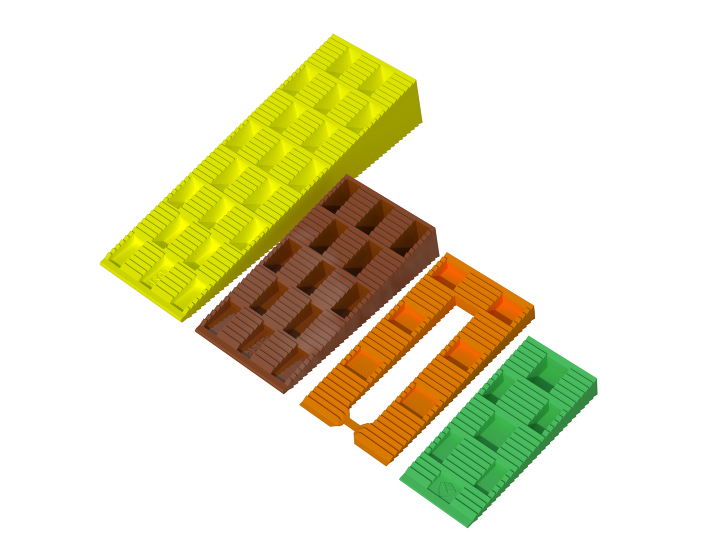 PLASTKIL MIXLÅDA EUROSPACERS 50ST X 8 10 17 25MM