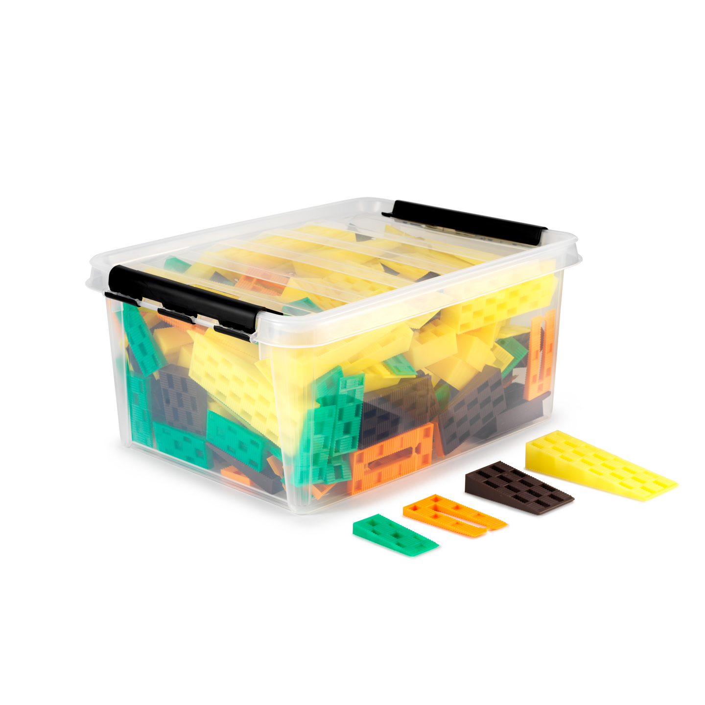 PLASTKIL MIXLÅDA EUROSPACERS 50ST X 8 10 17 25MM