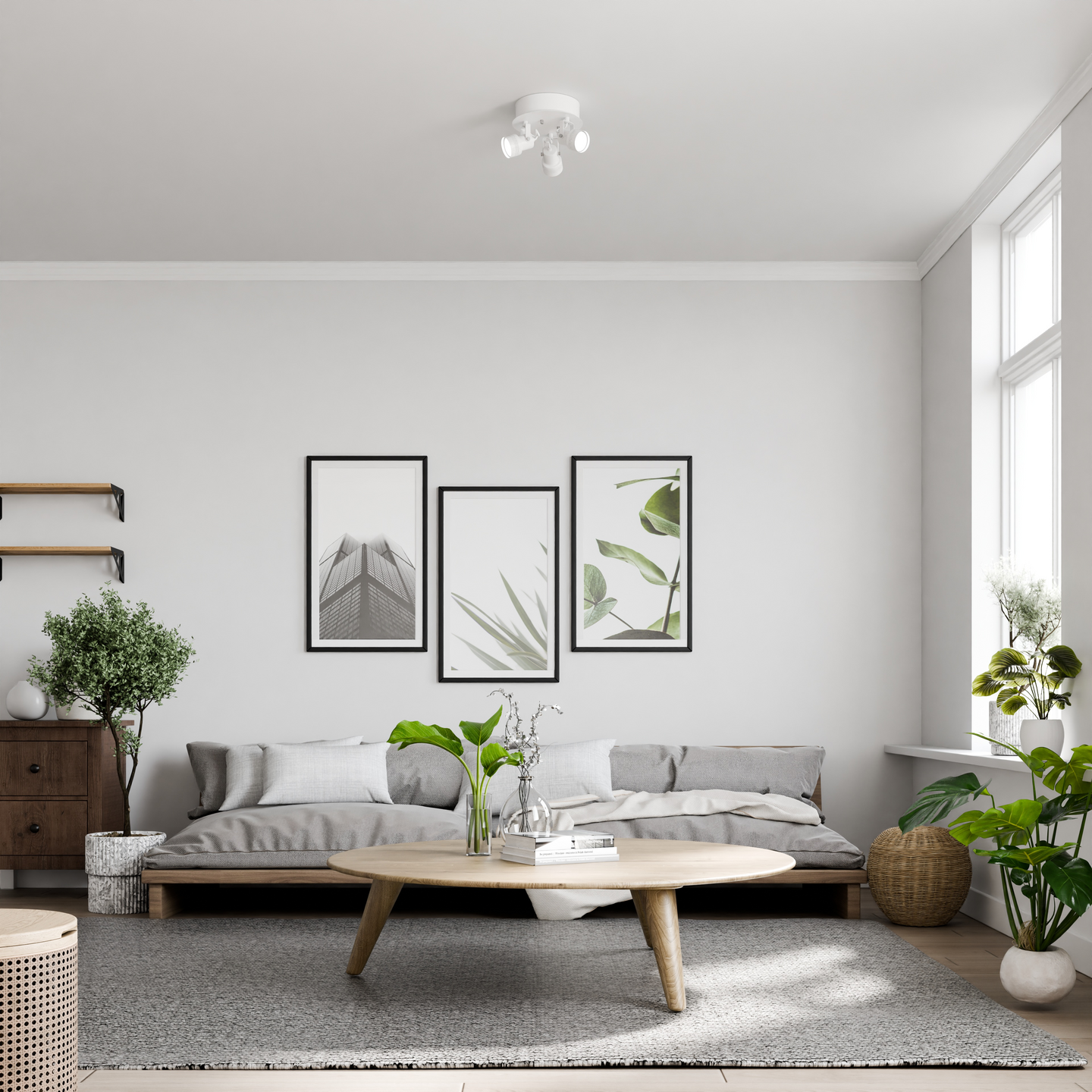 Kattovalaisin CELLO Tonal 3-osainen GU10 mattavalkoinen