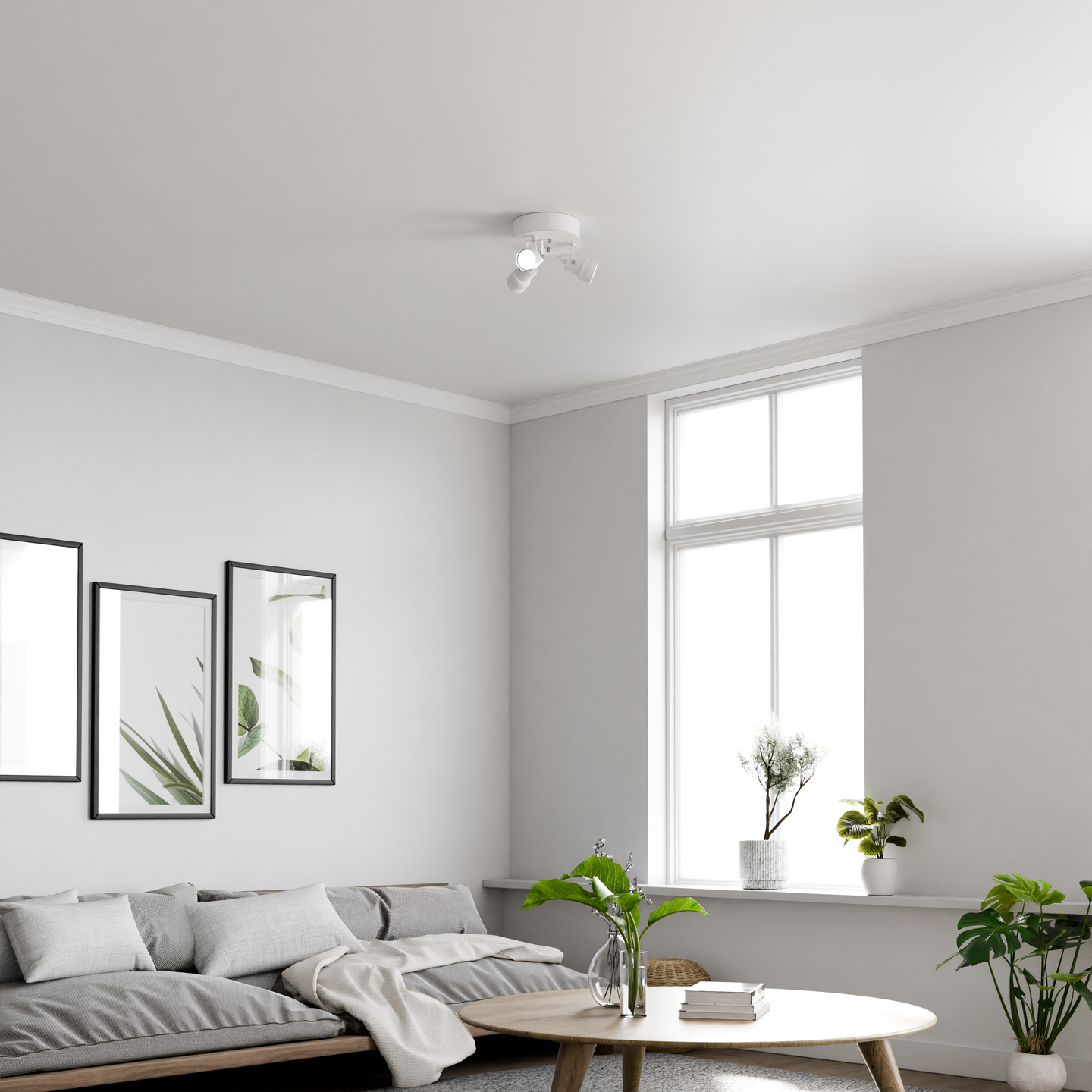 Kattovalaisin CELLO Tonal 3-osainen GU10 mattavalkoinen