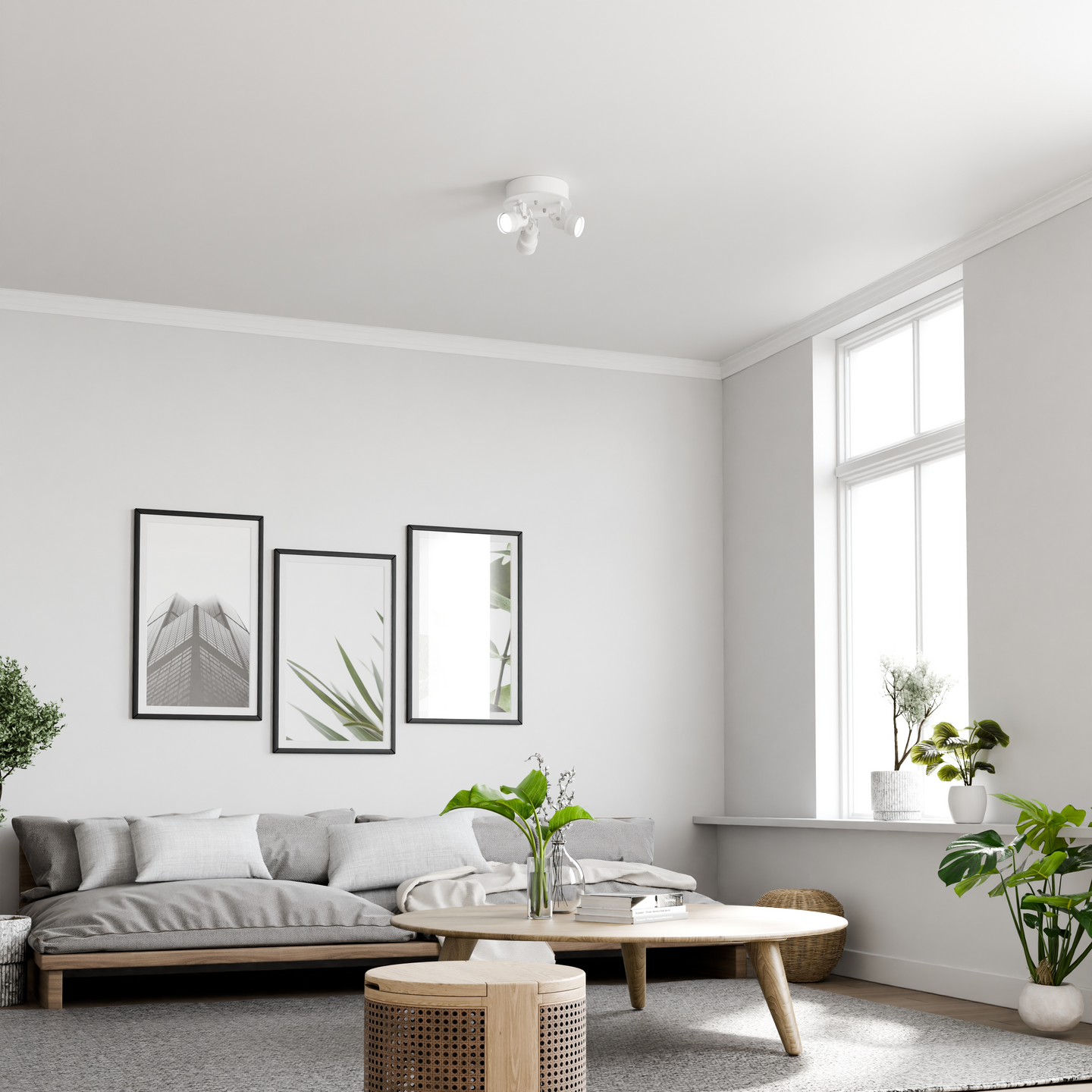 Kattovalaisin CELLO Tonal 3-osainen GU10 mattavalkoinen