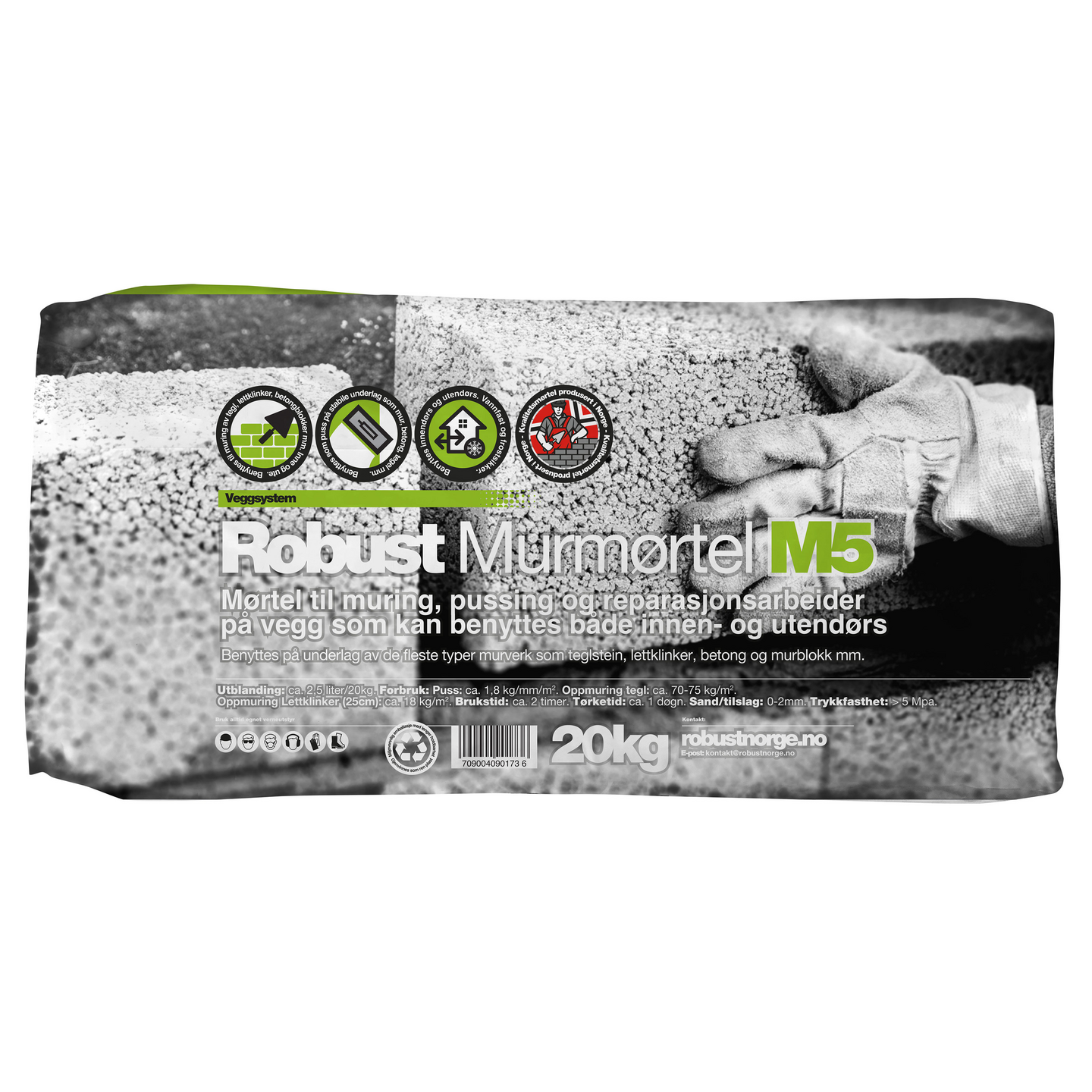 ROBUST MURMØRTEL M5 20KG