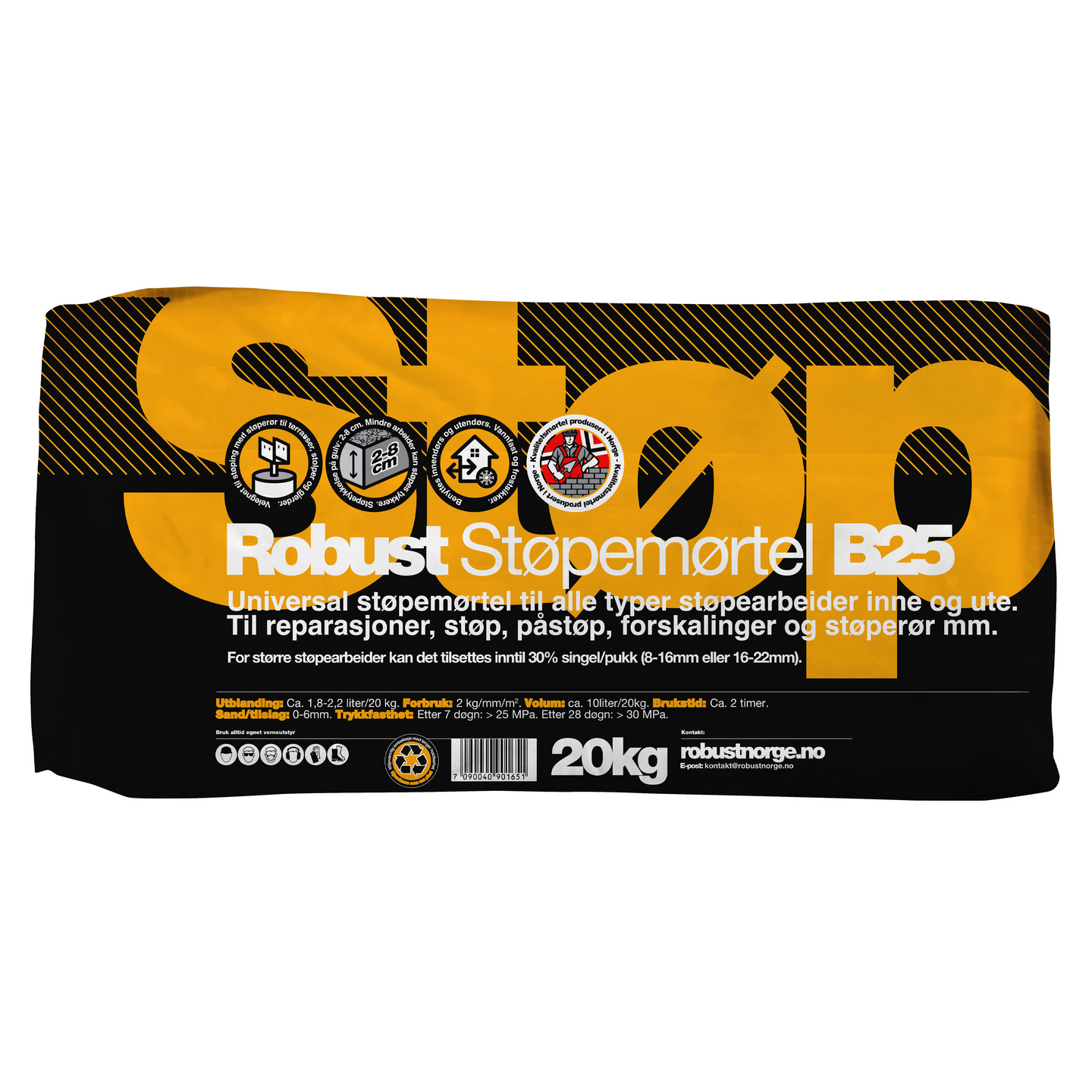 ROBUST STØPEMØRTEL B25