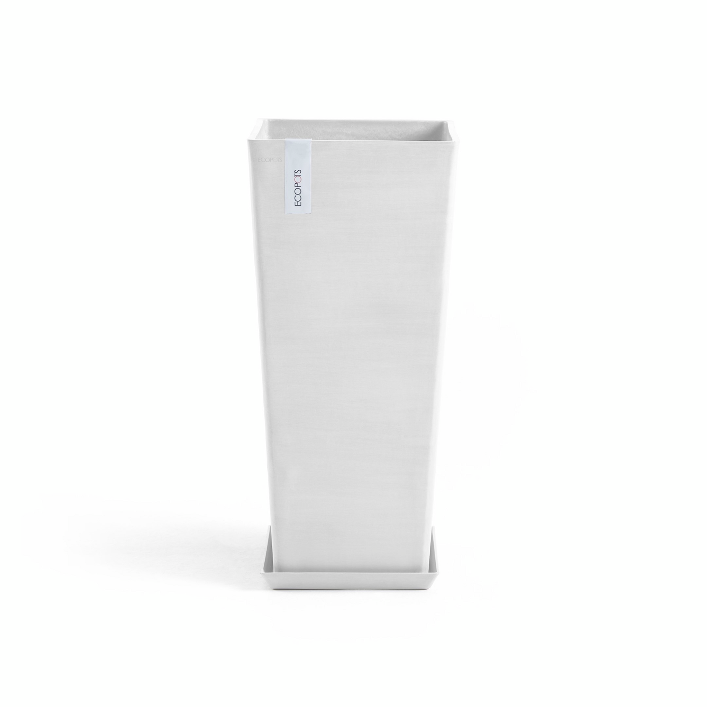 Ruukku Ecopots Rotterdam korkea 70cm valkoinen