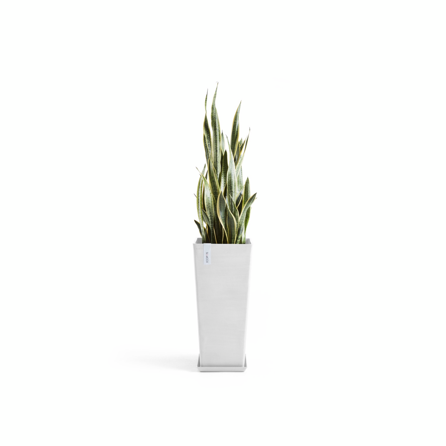Ruukku Ecopots Rotterdam korkea 70cm valkoinen