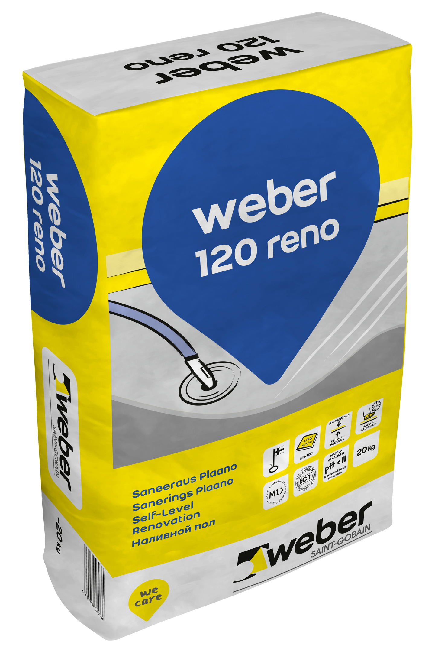 Lattiatasoite Weber 120 Reno Saneeraus Plaano 20kg