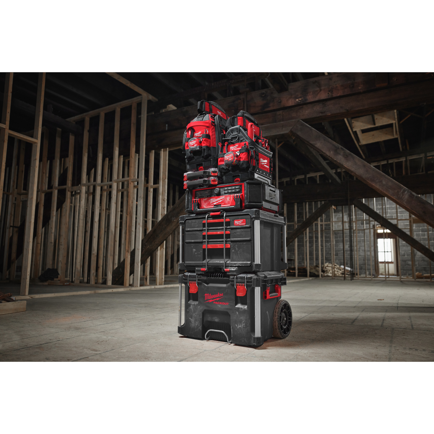 FÖRVARINGSBOX MILWAUKEE PACKOUT 2+1, LÅDOR