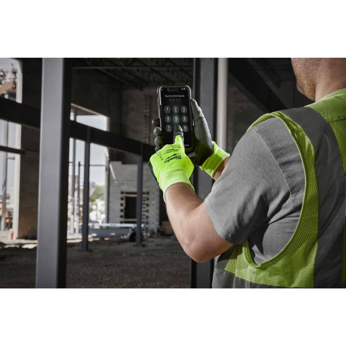 HANDSKE HI-VIS SKÄRSKYDD 1/A XL/10