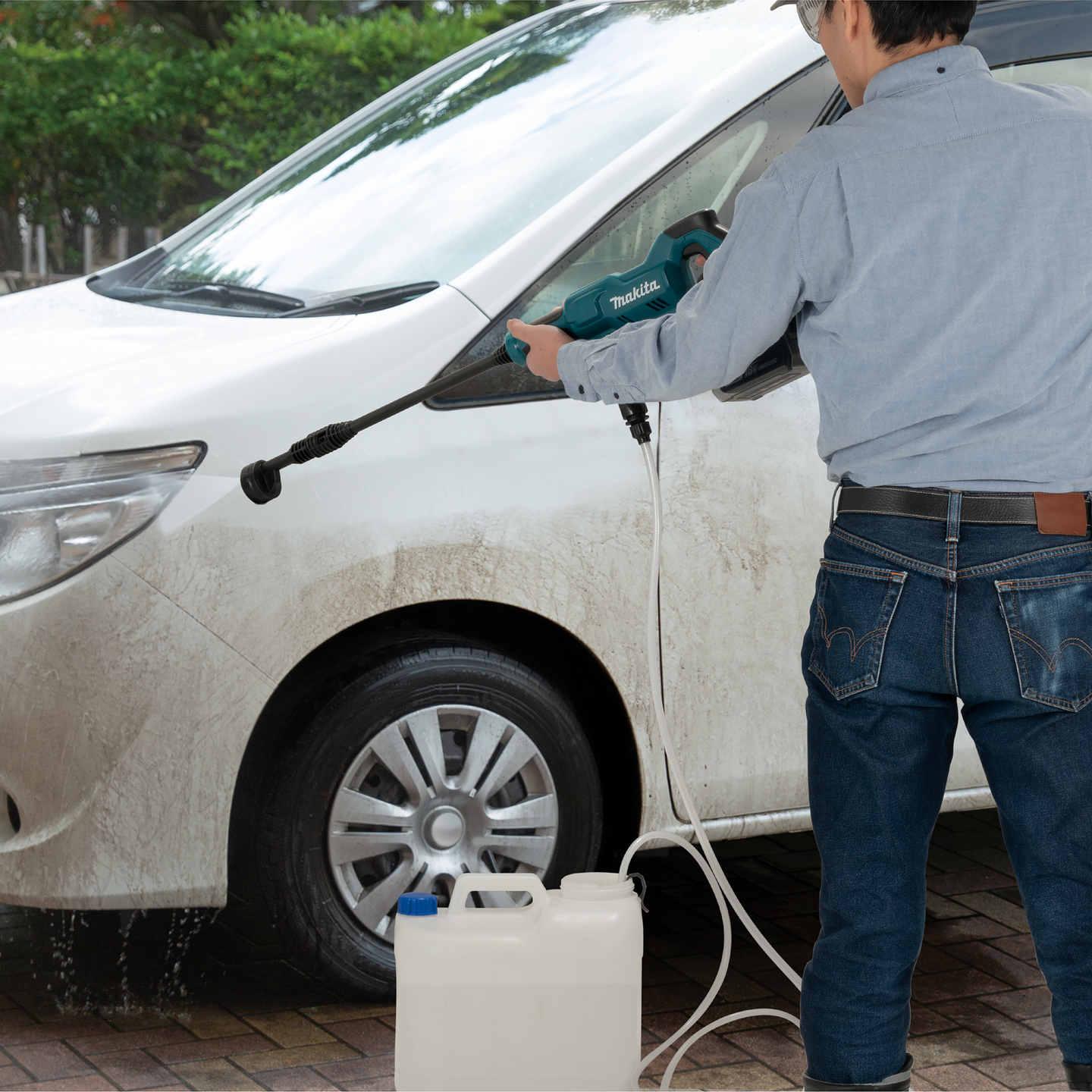 Akkupainepesuri Makita DHW180Z LXT 18V runkoversio