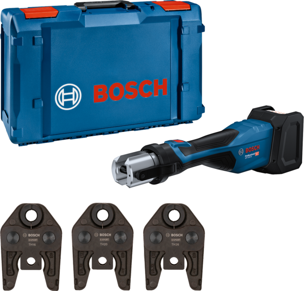 Puristustyökalu Bosch GTP 18V-32 Solo TH16/20/26 XL-Boxx