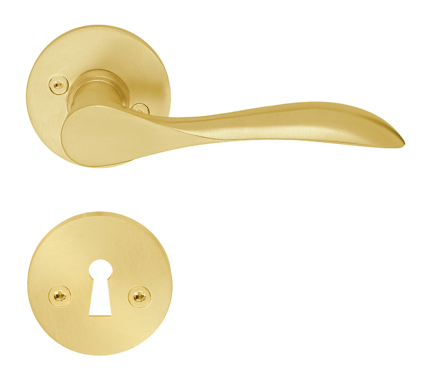 Sisäovenpainike Beslagsboden B857PMN, harjattu messinki, PVD