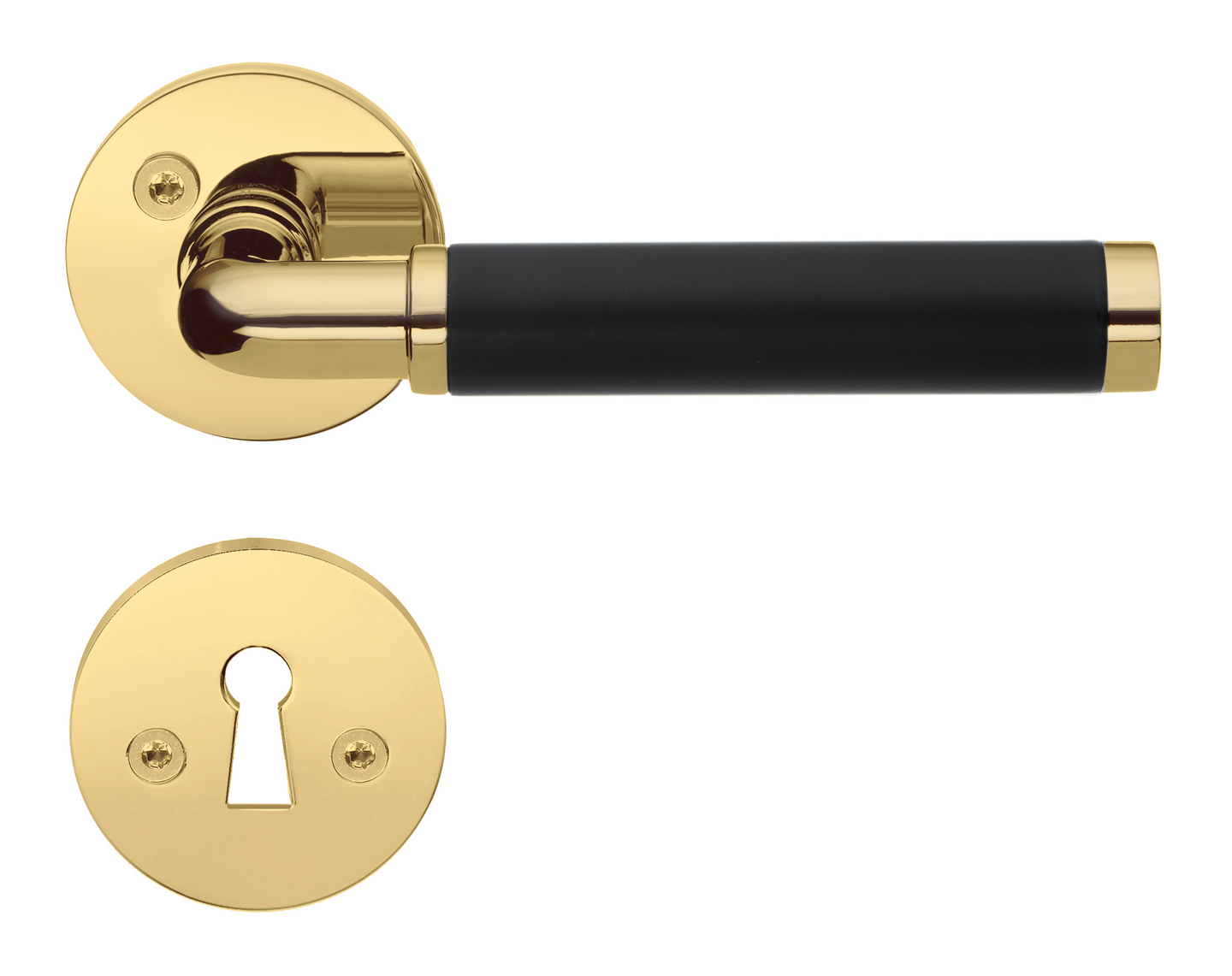 Sisäovenpainike Beslagsboden B868BKN musta/kiiltävä kromattu