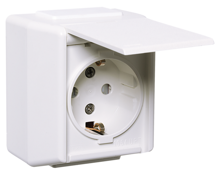 VÄGGUTTAG RS 1V MJ UTP IP44 RV NORDIC RENVIT