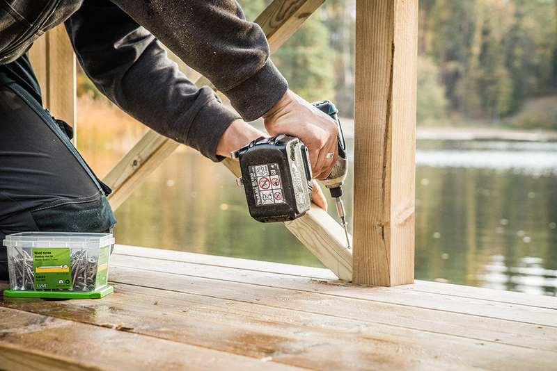 TRÄSKRUV ESSVE ESSDRIVE FÖRSÄNKT HUVUD ROSTFRI A4 6,0X100 100ST