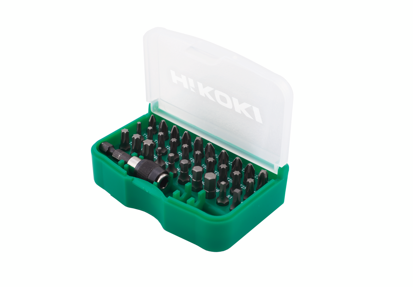 BITSBOX MED BÄLTESKLIPS HIKOKI 1/4T 25MM 31DELAR