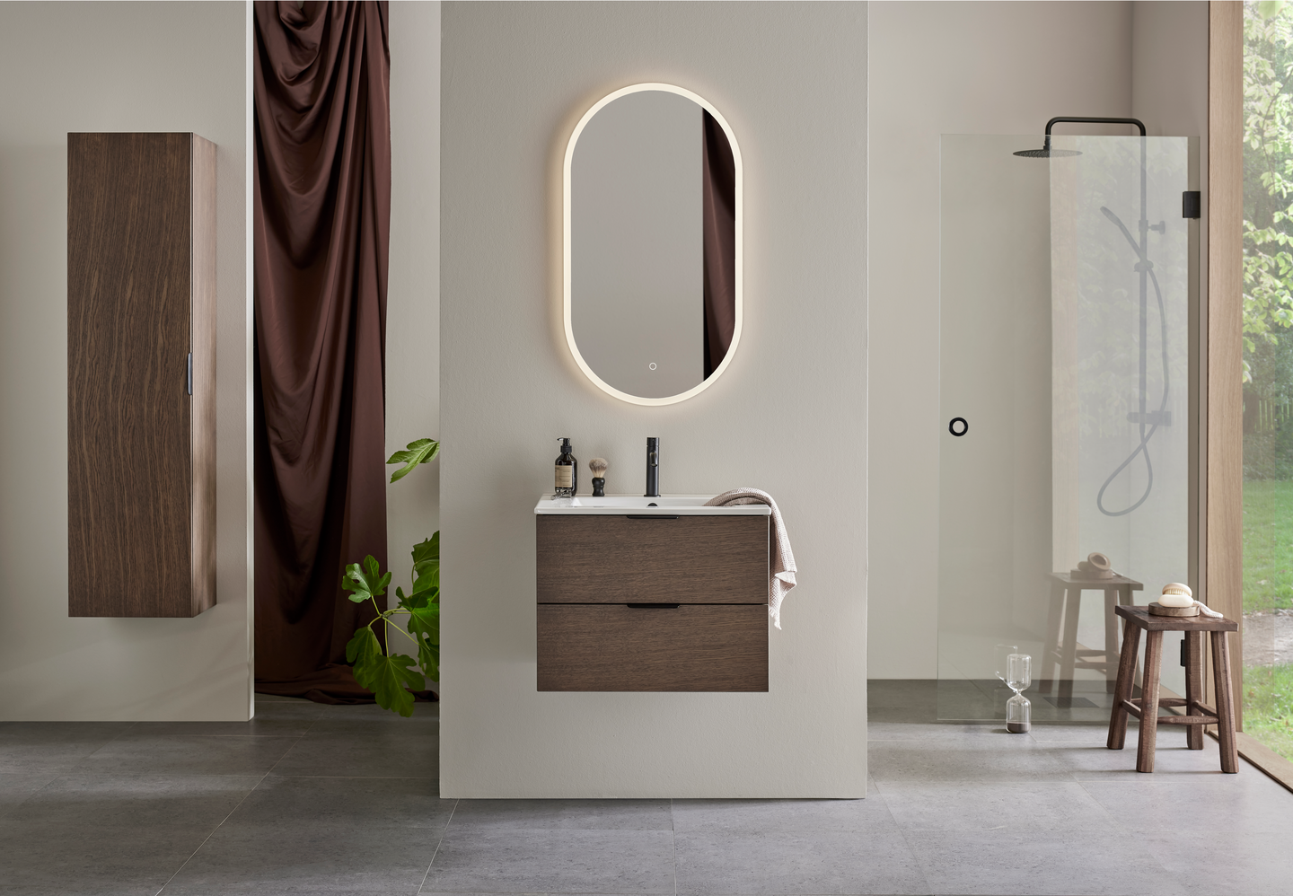 DUSCHDÖRR HAFA INFINITY 80 SVART