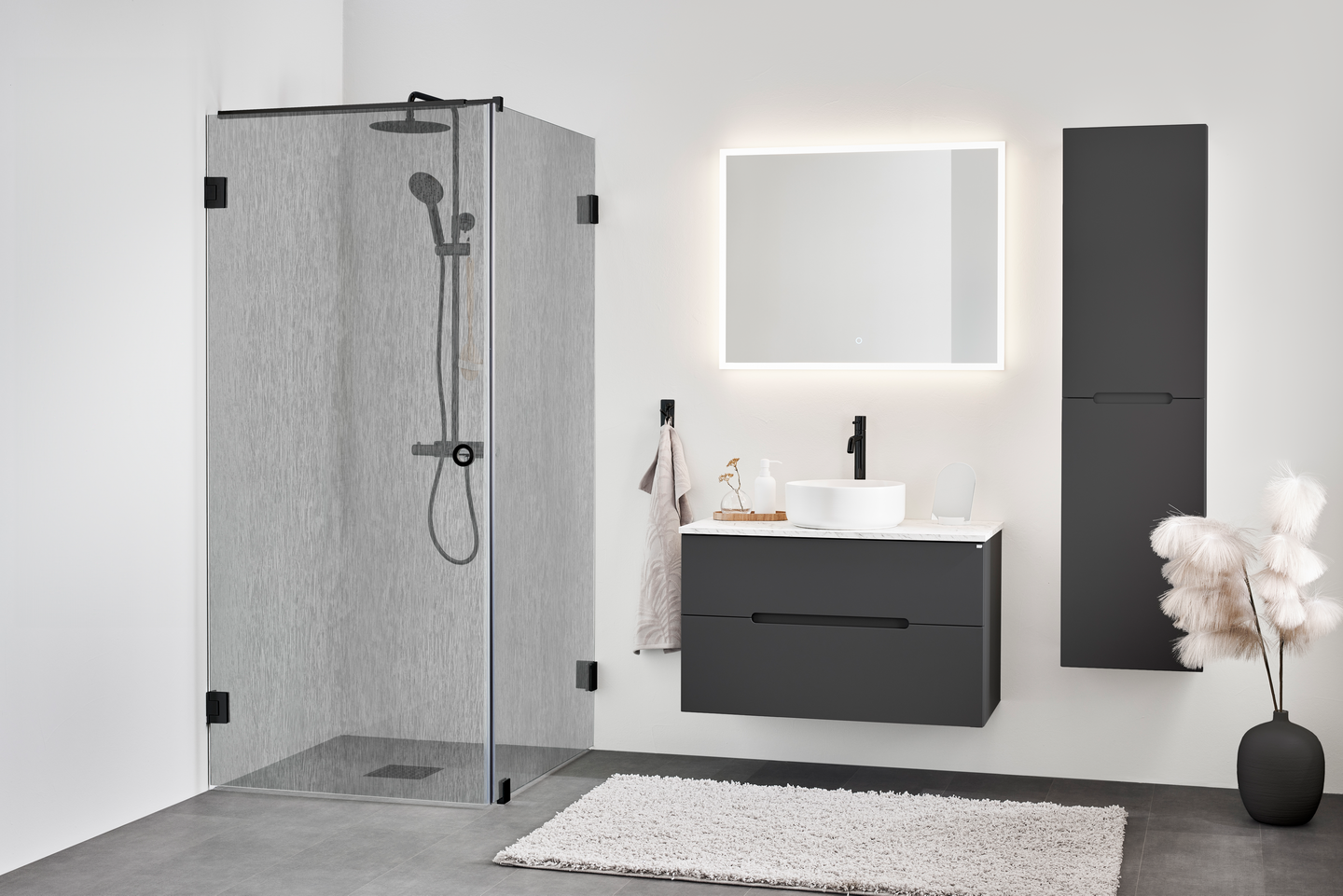 DUSCHHÖRN HAFA INFINITY LACE COMBI SVART 90X80