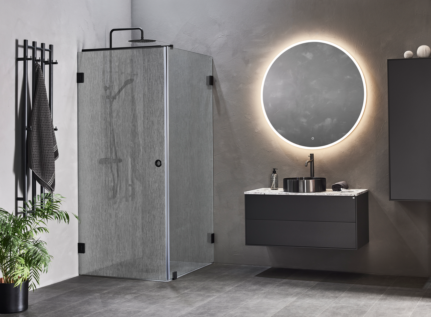 DUSCHHÖRN HAFA INFINITY LACE COMBI SVART 90X80