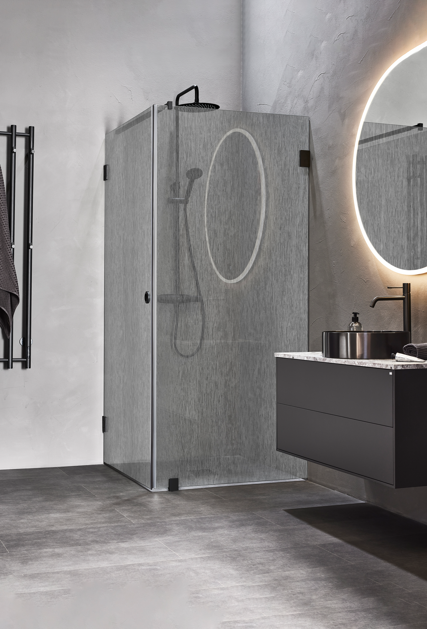 DUSCHHÖRN HAFA INFINITY LACE COMBI SVART 90X80