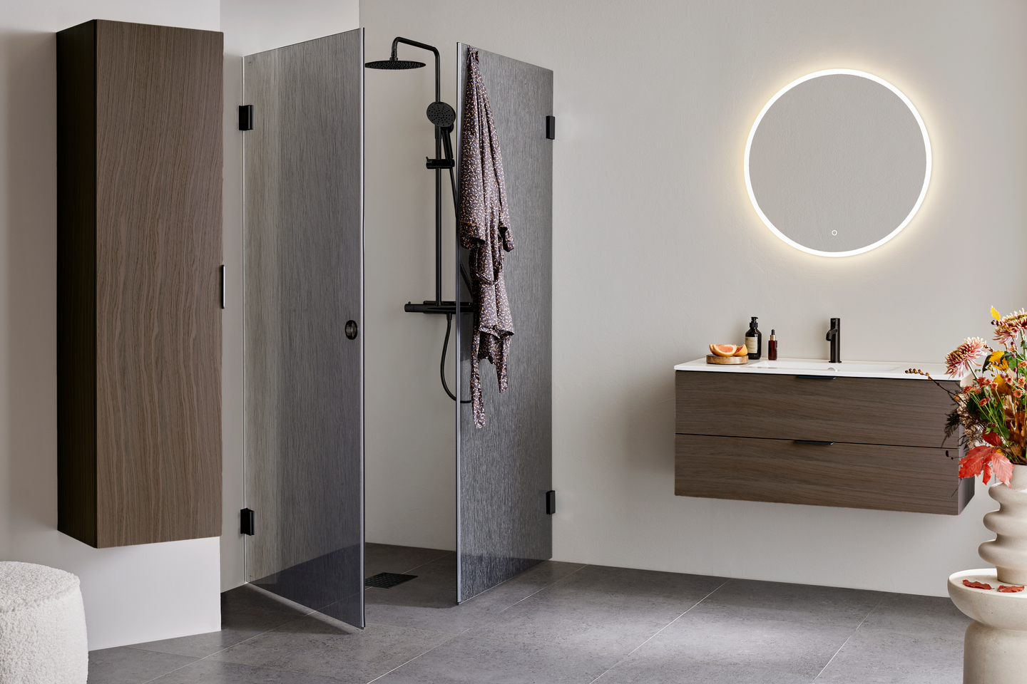 DUSCHHÖRN HAFA INFINITY LACE SVART 90X90