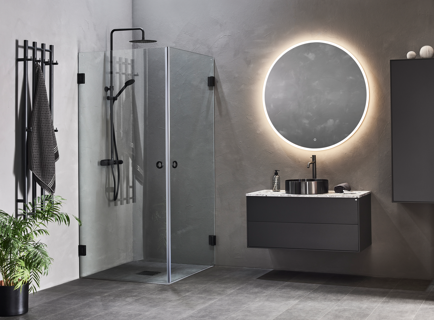 DUSCHHÖRN HAFA INFINITY 80X90 SVART