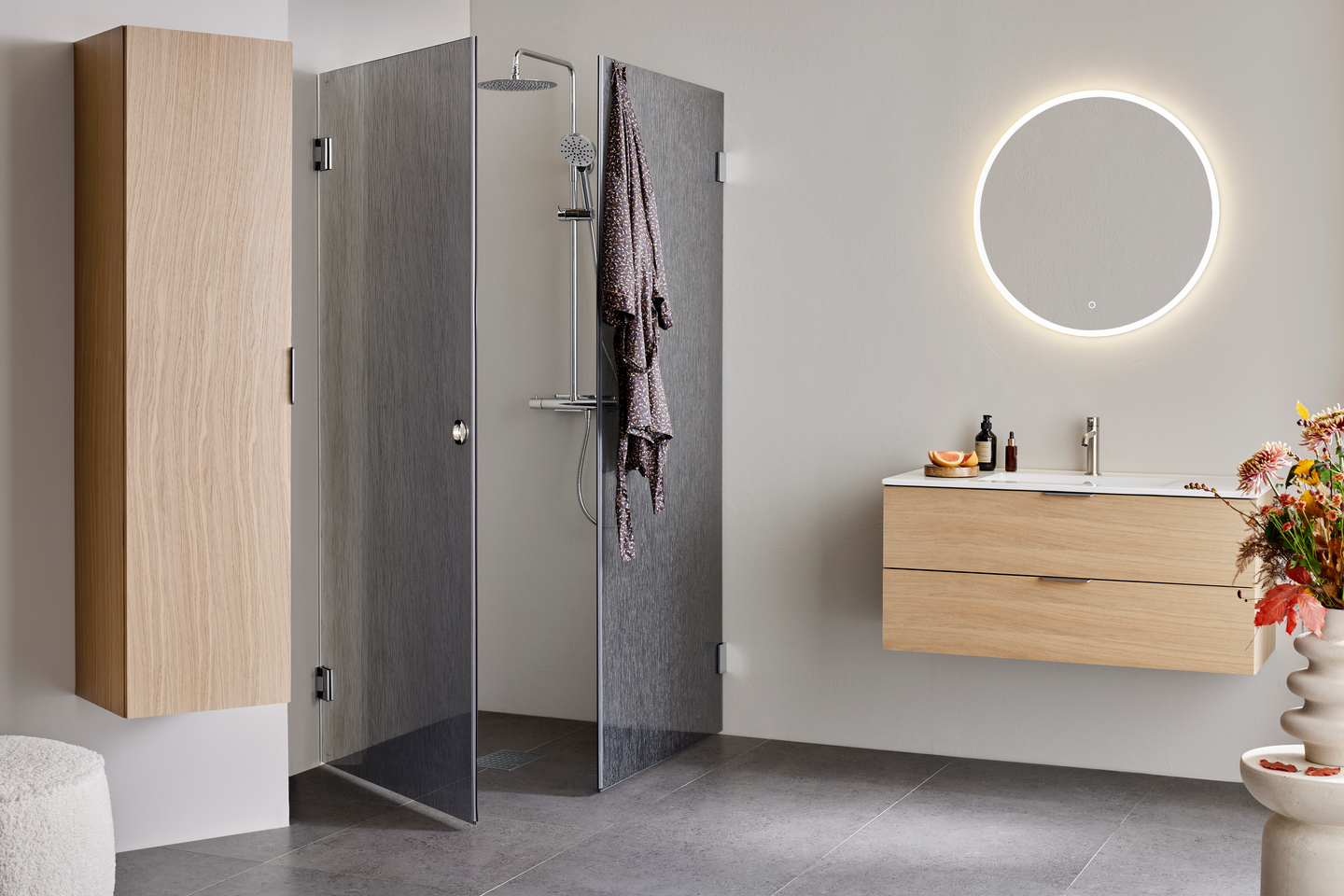 DUSCHHÖRN HAFA INFINITY LACE KROM 80X80