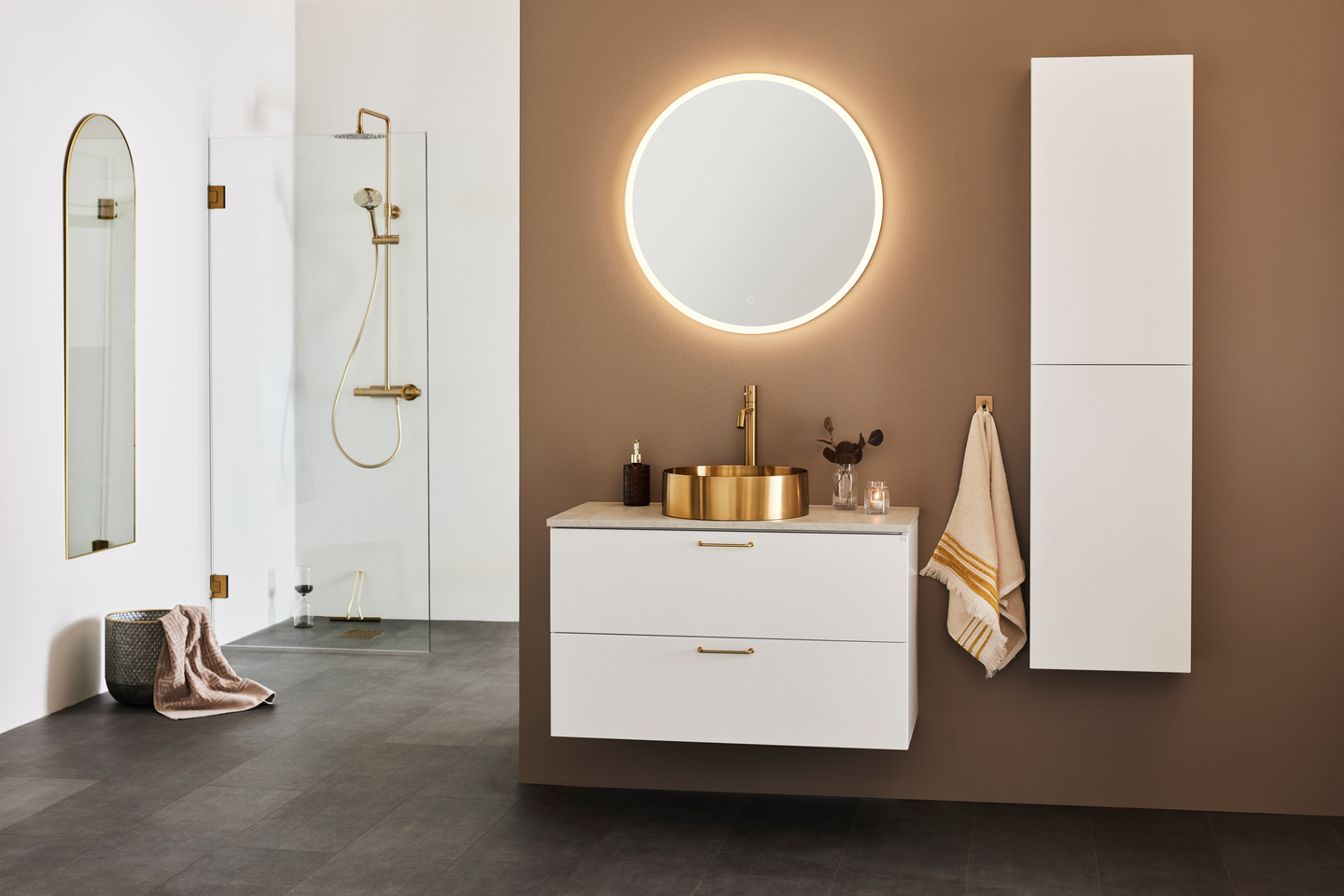 DUSCHDÖRR HAFA INFINITY 80 MÄSSING