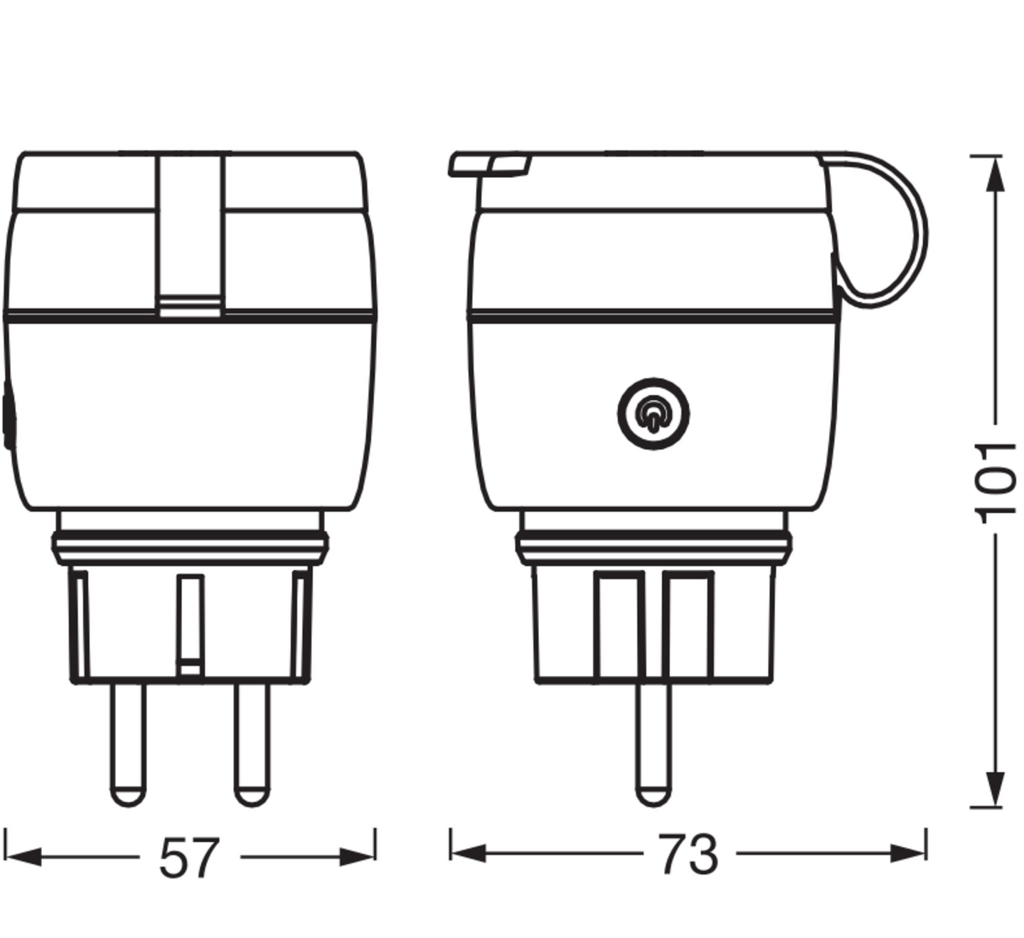 Älypistorasia LEDVANCE SMART+ Matter IP44 Outdoor 3680W