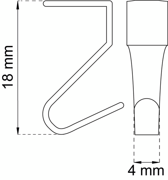 GIPSKROK HABO VIT 26MM 10ST
