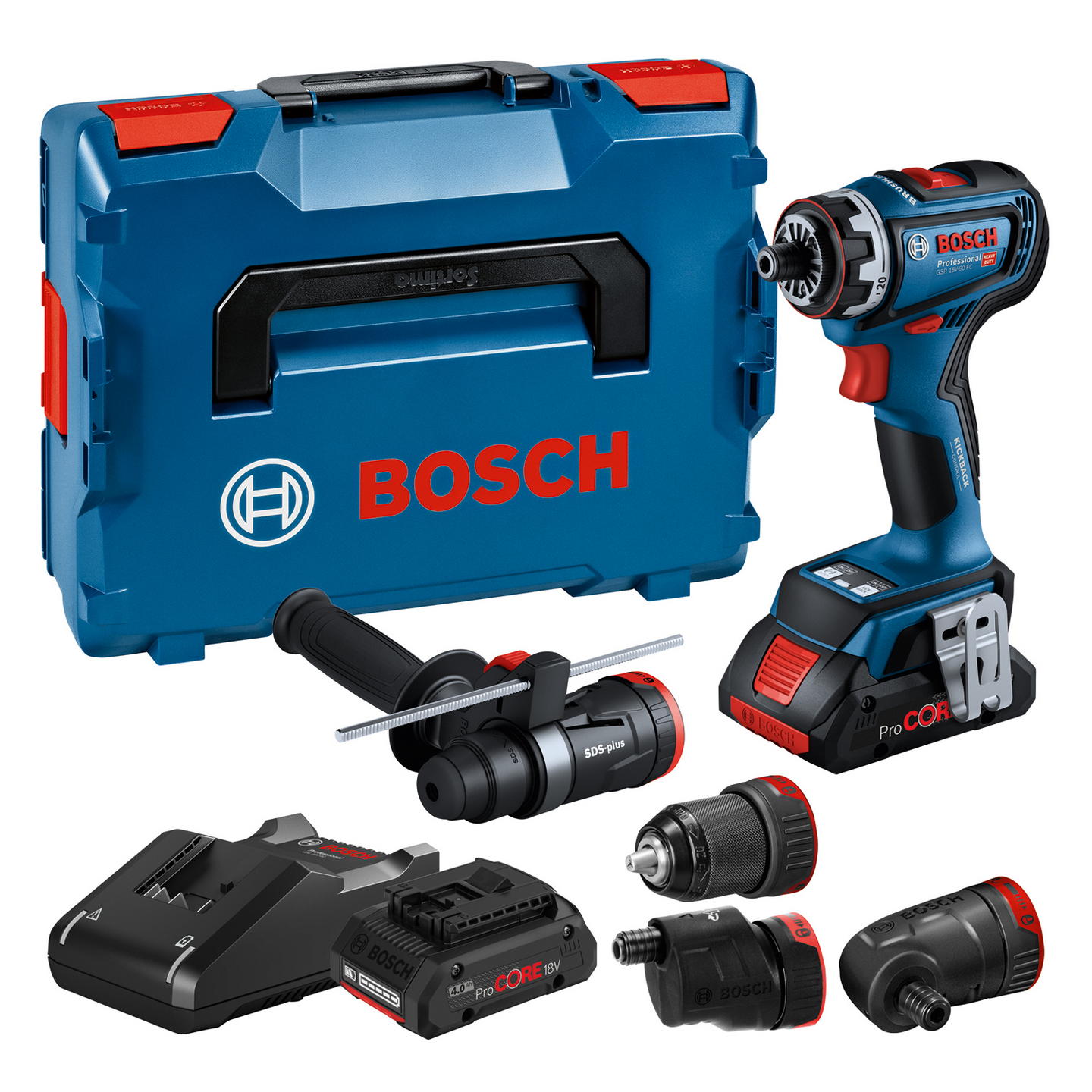 SKRUVDRAGARE BOSCH GSR 18V-90 FC 2X4AH 4XGFA
