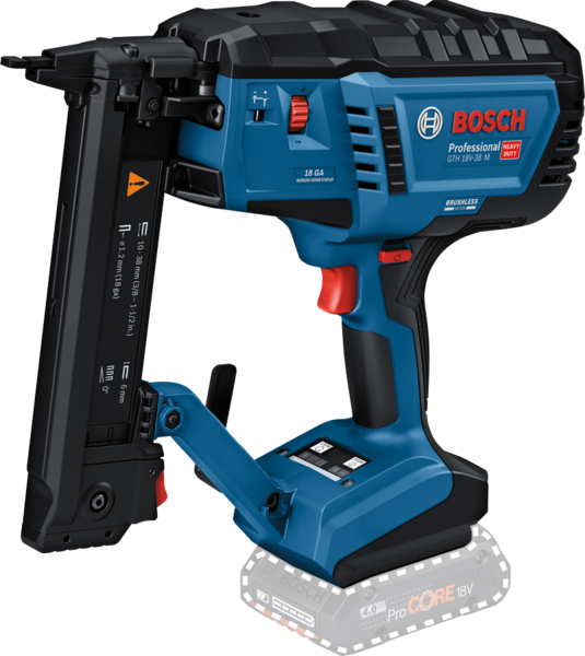 KLAMMERPISTOL BOSCH GTH 18V-38 M, SOLO