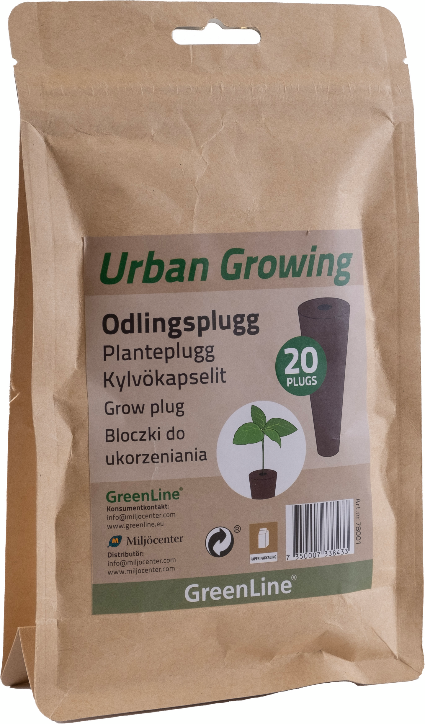 Vesiviljelyjärjestelmä kylvökapselit Greenline 20kpl