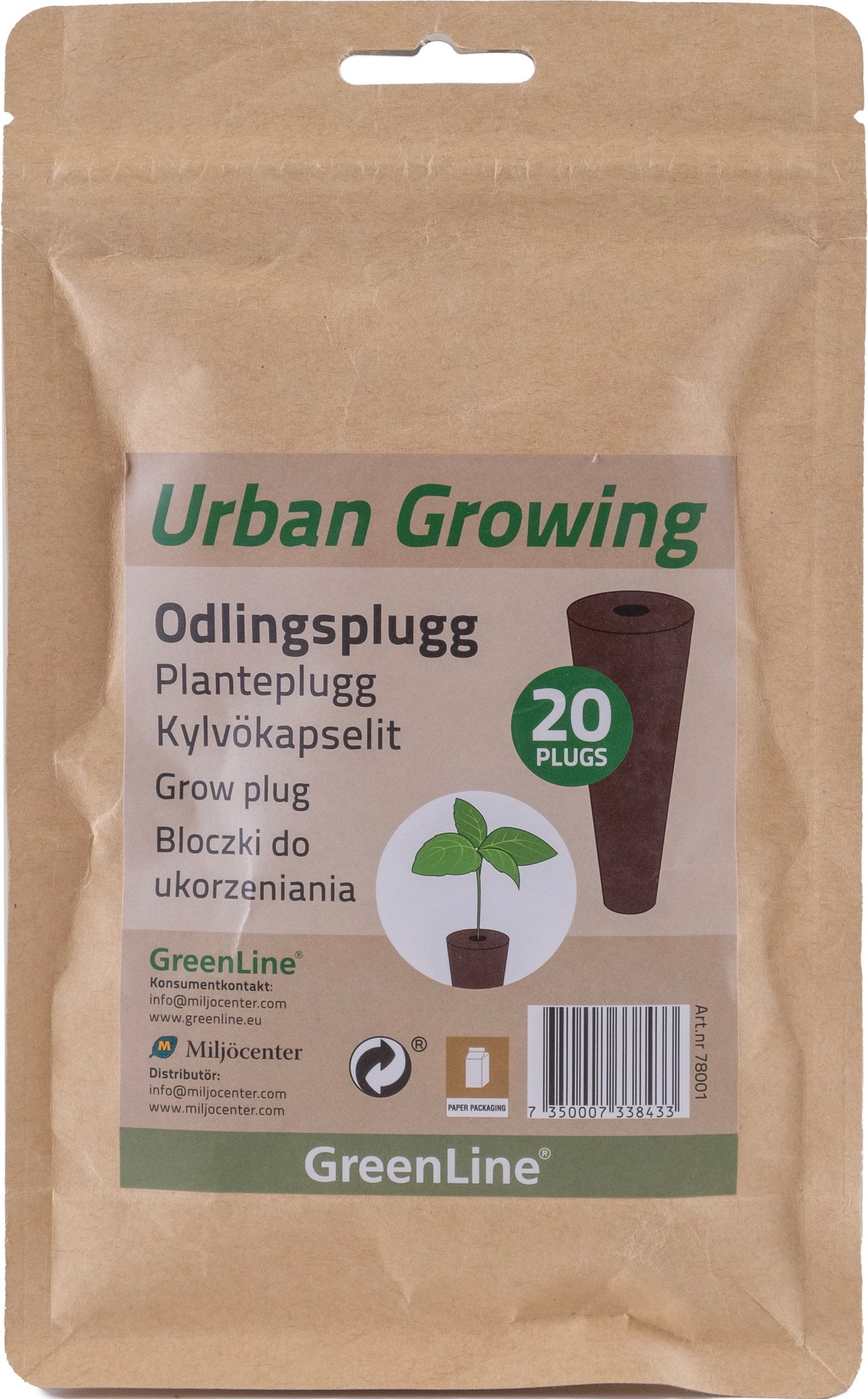 Vesiviljelyjärjestelmä kylvökapselit Greenline 20kpl