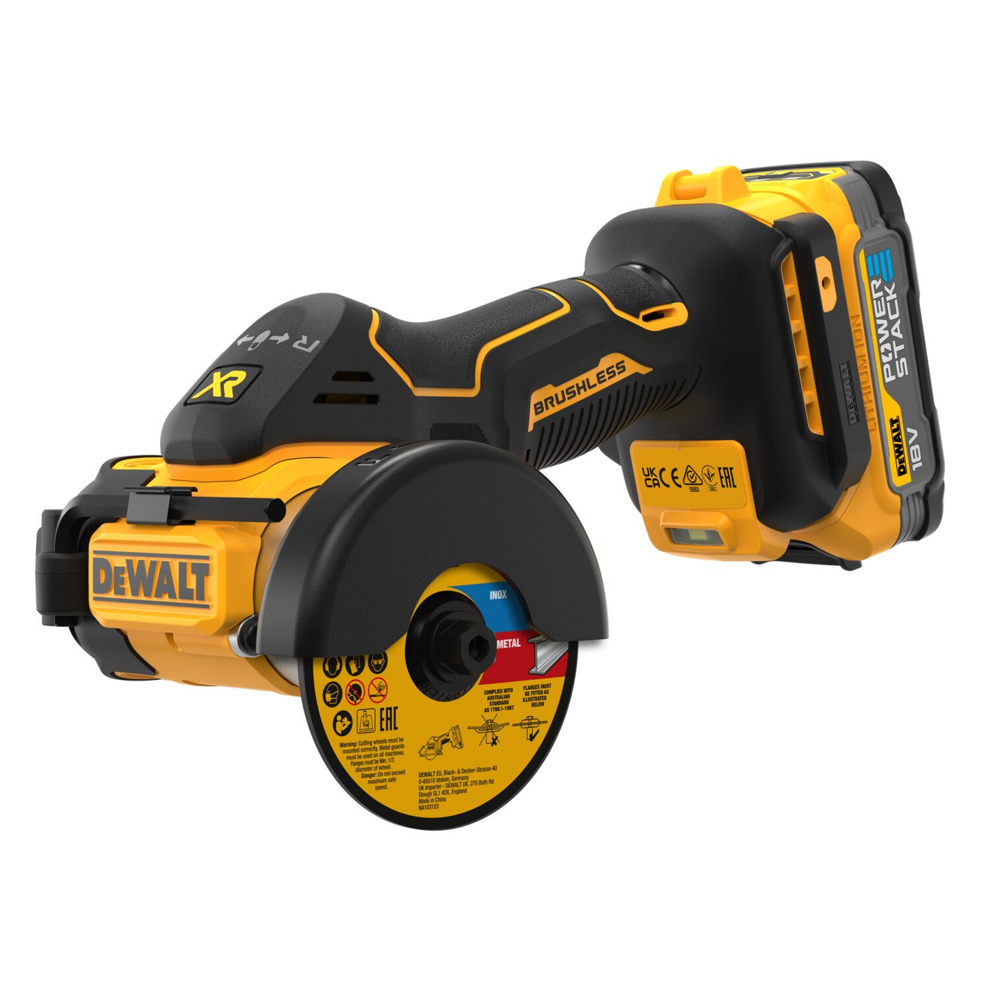 VINKELSLIP DEWALT MULTI DCS438E2T-QW, XR TSTAK 76MM 2XDCBPO34 18V