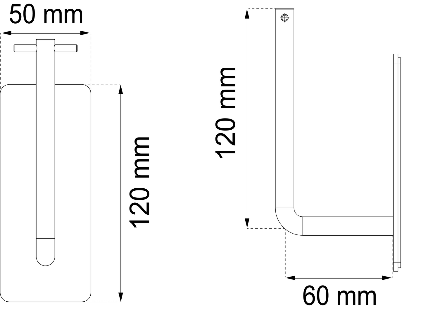RESERVPAPPERSHÅLLARE FLAIR VIT 125MM