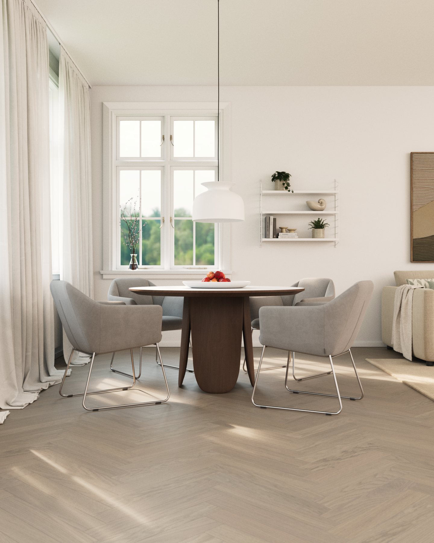 TRÄGOLV BJELIN HÄRDAD KILA SEL ML GRÅ 546X91X11 2,19M2