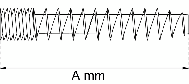SKRUVSTIFT  50MM M6 GALV 4P 5074