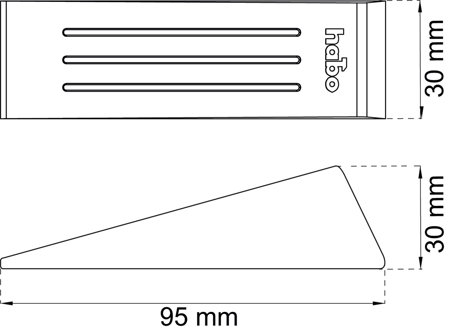 DÖRRKIL HABO SVART 97MM