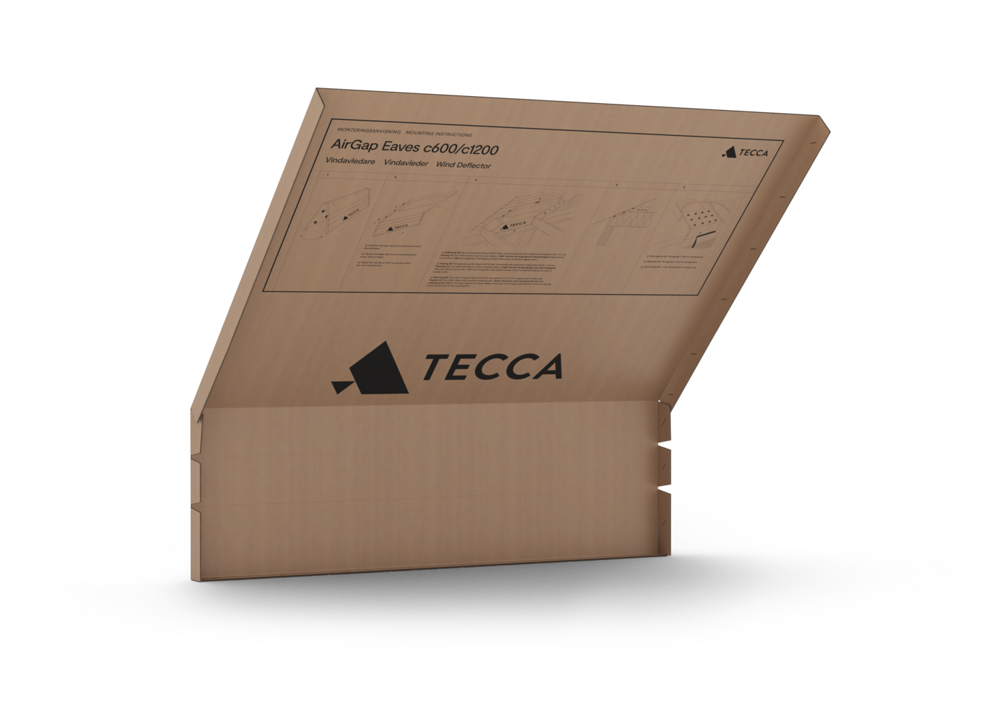 VINDAVLEDARE TECCA AIRGAP EAVES C600 C600 DISTANS 30MM