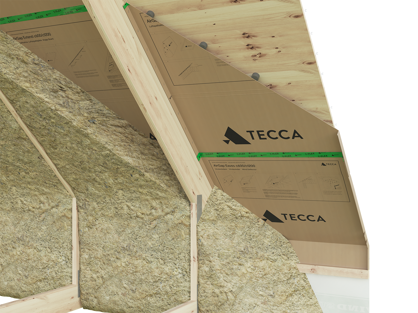 VINDAVLEDARE TECCA AIRGAP EAVES C600 C600 DISTANS 30MM