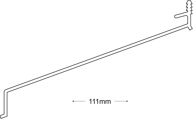 VANNBORDBESLAG ALU 5169 1,24 HVIT