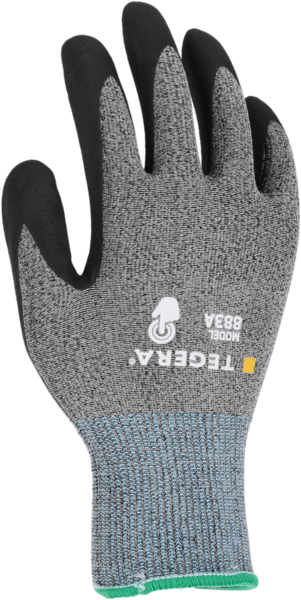 MONTAGEHANDSKE 883 TEGERA  7 SVART/GRÅ