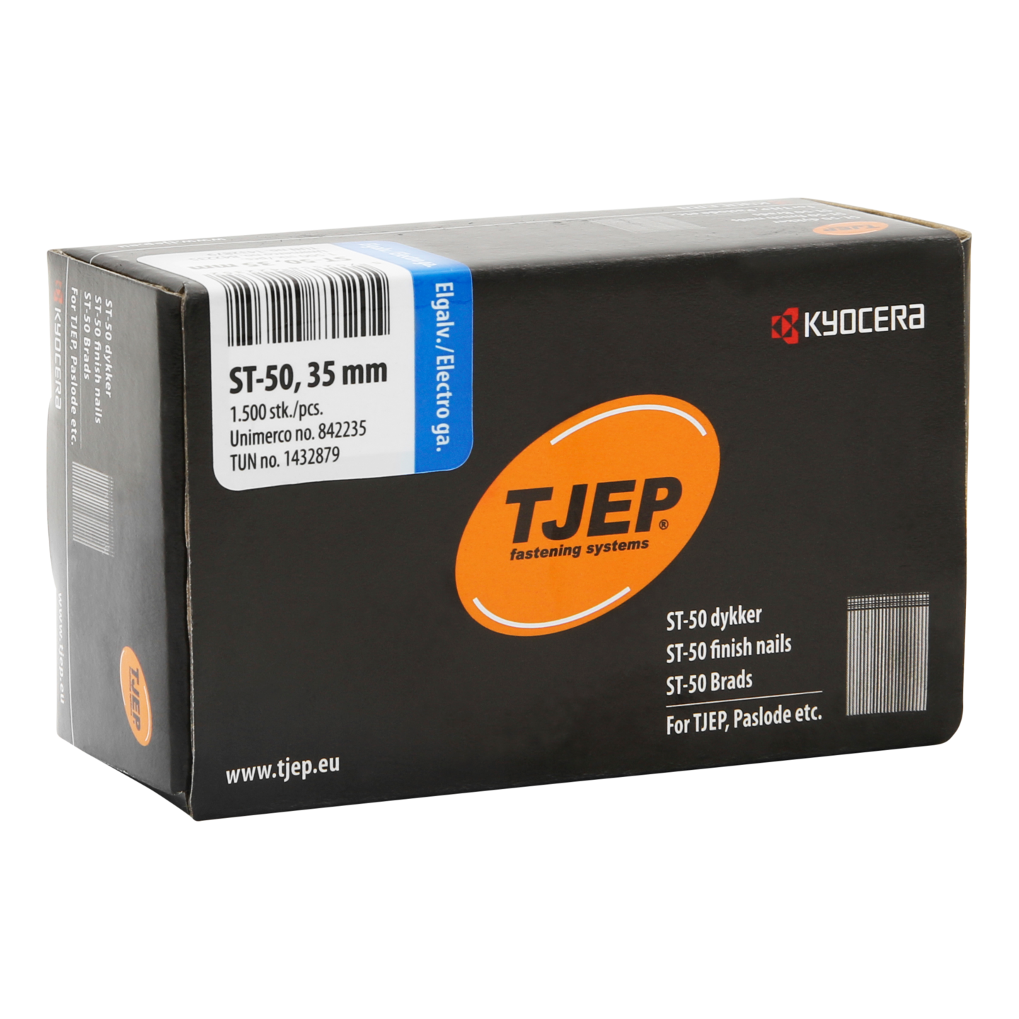 Betoniviimeistelynaula TJEP 35mm karkaistu sähkösinkitty 1500kpl